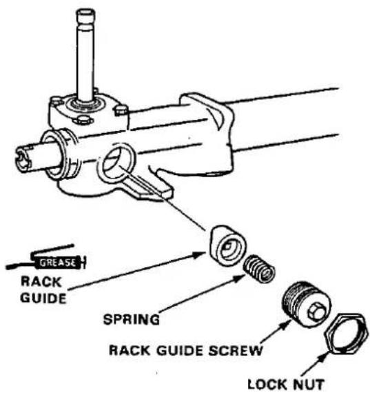 GREASE RACK GUIDE SPRING RACK GUIDE SCREW LOCK NUT