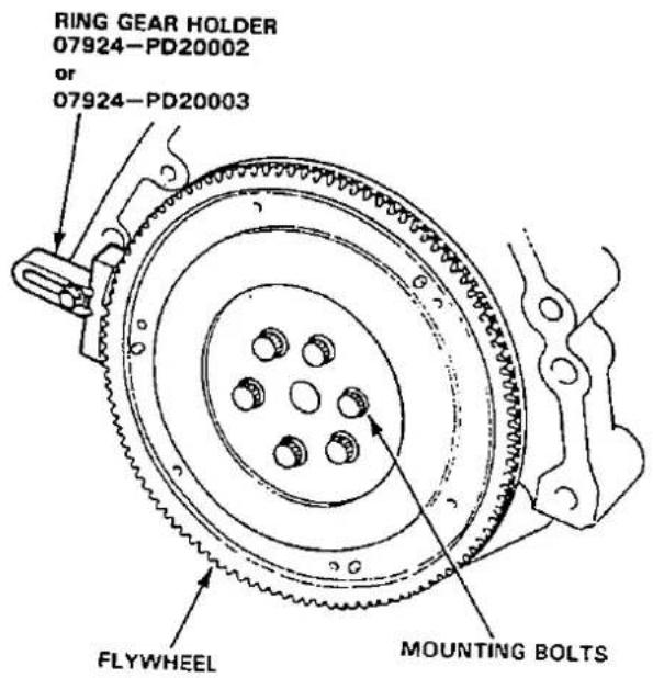 RING GEAR HOLDER 07924-PD20002 or 07924-PD20003 FLYWHEEL MOUNTING BOLTS