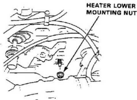 HEATER LOWER MOUNTING NUT