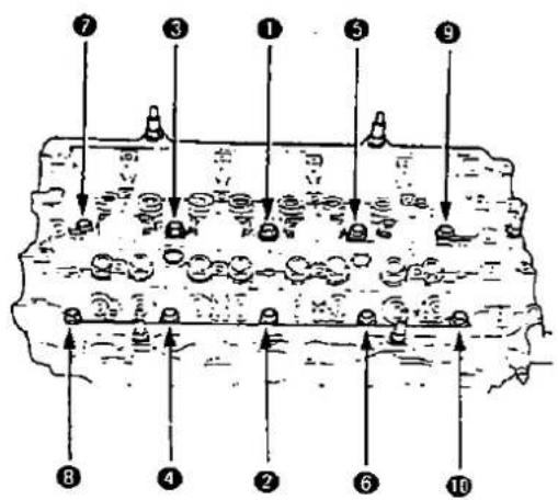 Diagram of a mechanical or structural assembly with numbered components and directional arrows indicating forces or movements.