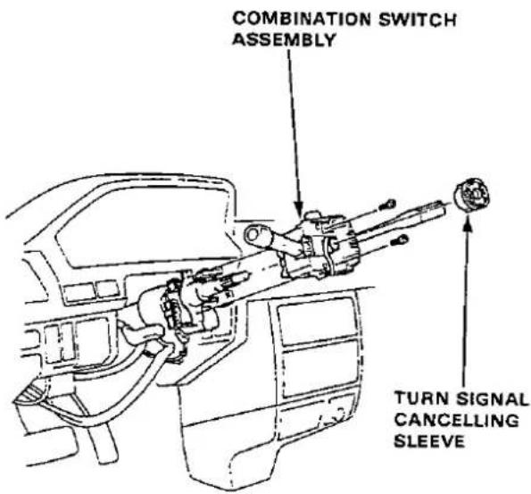COMBINATION SWITCH ASSEMBLY TURN SIGNAL CANCELLING SLEEVE