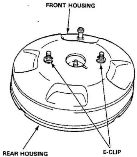 FRONT HOUSING REAR HOUSING E-CLIP