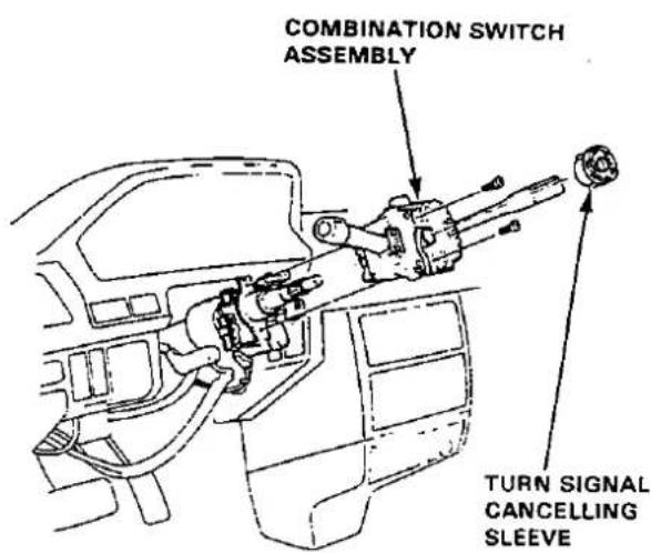 COMBINATION SWITCH ASSEMBLY TURN SIGNAL CANCELLING SLEEVE