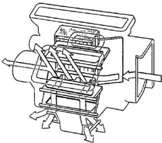 Honda Civic Coupe CRX (1987) - Heater Door Position - 7