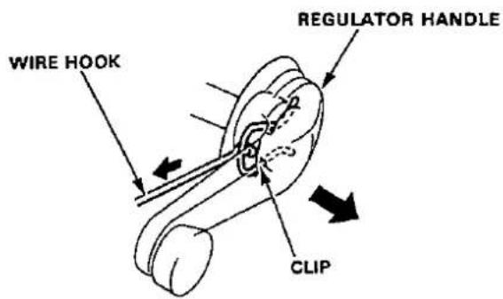 WIRE HOOK REGULATOR HANDLE CLIP