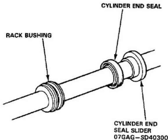 RACK BUSHING CYLINDER END SEAL CYLINDER END SEAL SLIDER 07GAG-SD40300