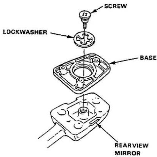 SCREW LOCKWASHER BASE REARVIEW MIRROR