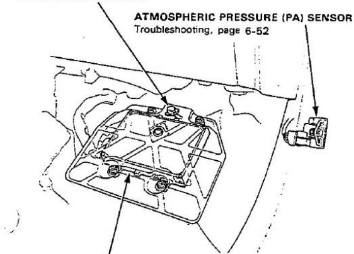 ATMOSPHERIC PRESSURE (PA) SENSOR Troubleshooting, page 6-52