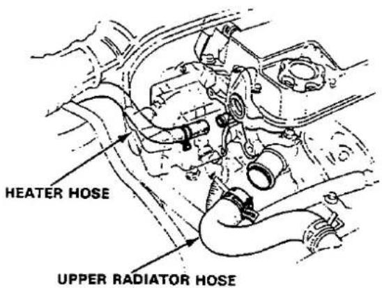 HEATER HOSE UPPER RADIATOR HOSE
