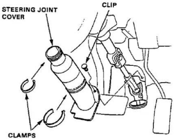 STEERING JOINT COVER CLIP CLAMPS