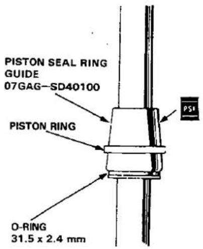 PISTON SEAL RING GUIDE 07GAG-SD40100 PISTON RING O-RING 31.5 x 2.4 mm PSI