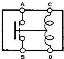 A C B D