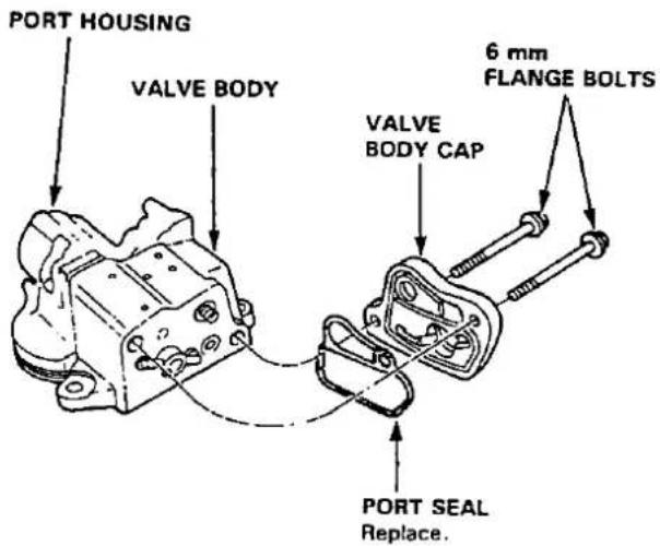 PORT HOUSING VALVE BODY 6 mm FLANGE BOLTS VALVE BODY CAP PORT SEAL Replace.
