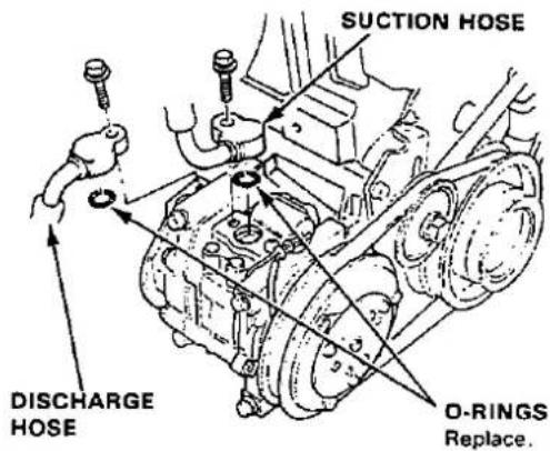 SUCTION HOSE DISCHARGE HOSE O-RINGS Replace.