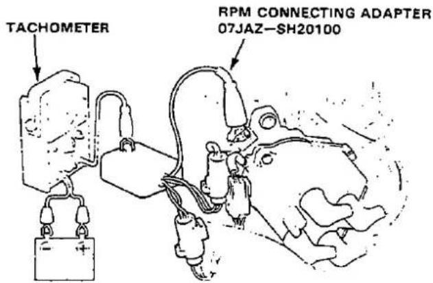 TACHOMETER RPM CONNECTING ADAPTER 07JAZ-SH20100