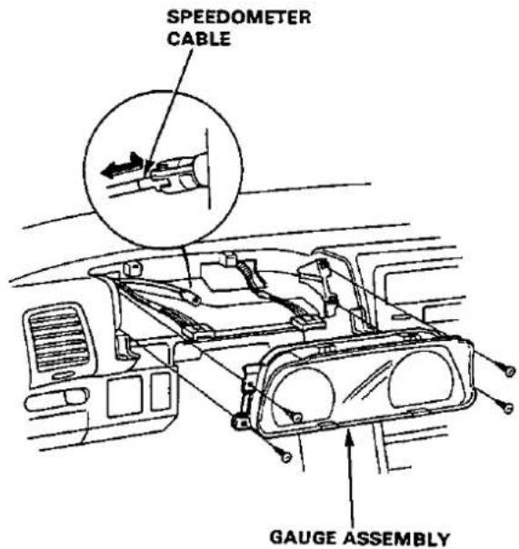 SPEEDOMETER CABLE GAUGE ASSEMBLY