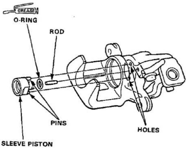 GREASE O-RING ROD PINS SLEEVE PISTON HOLES