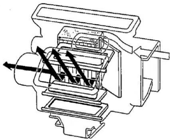 Honda Civic Coupe CRX (1987) - Heater Door Position - 3