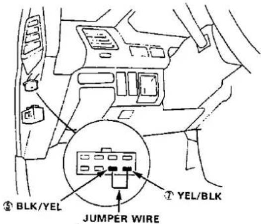 ③ BLK/YEL JUMPER WIRE ⑦ YEL/BLK