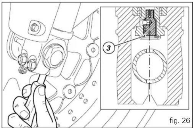 Technical diagram showing mechanical assembly with labeled component 3 and figure number 26