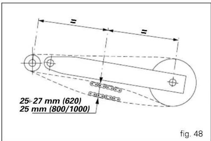 25÷27 mm (620) 25 mm (800/1000) fig. 48