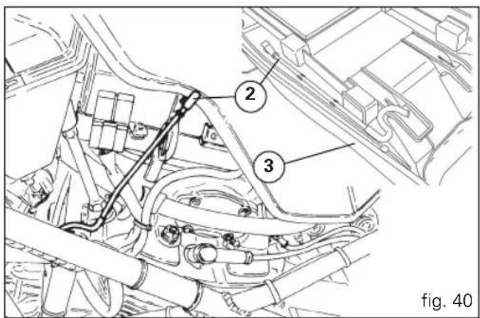Technical diagram of a mechanical assembly with numbered components and labeled parts, likely from an engineering drawing.