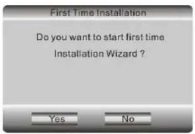 First Time Installation Do you want to start first time Installation Wizard ? Yes No