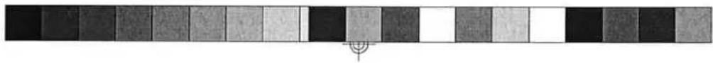 Abstract grayscale pattern with vertical stripes and a central crosshair (no text or symbols)