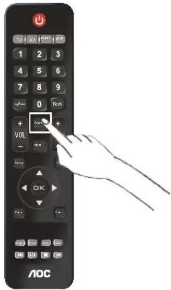 TV AV FREE WIN 1 2 3 4 5 6 7 8 9 -/- 0 Deck + Turn + VOL - OK Play OK 7x+ 0+ 0 AOC