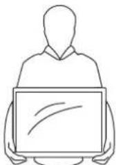 AOC LE19A1321 - Carry the TV in the specified manner - 2