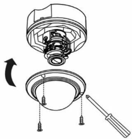 Mechanical assembly diagram showing a bearing housing and a rotating component with screw fasteners (no text or labels)