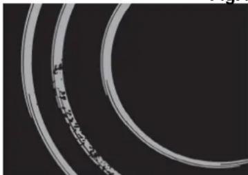Close-up of two concentric circular rings with visible inner ring markings (no text or symbols)