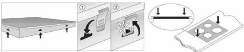 FRANKE PIN Super Stretta - La guarnizione deve essere inserita nel modo seguente: - 1