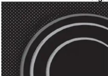 Abstract pattern of concentric curved lines on a dark textured background (no text or symbols)