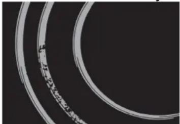 Close-up of concentric circular rings with no visible text or symbols