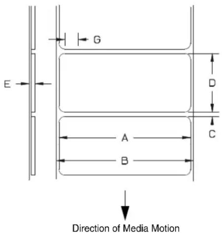 G E D C A B Direction of Media Motion