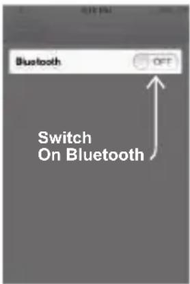 Bluetooth OFF Switch On Bluetooth
