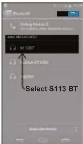S113BT Select S113 BT