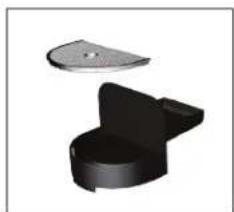 3D rendered mechanical part with a curved top and flange (no text or symbols)