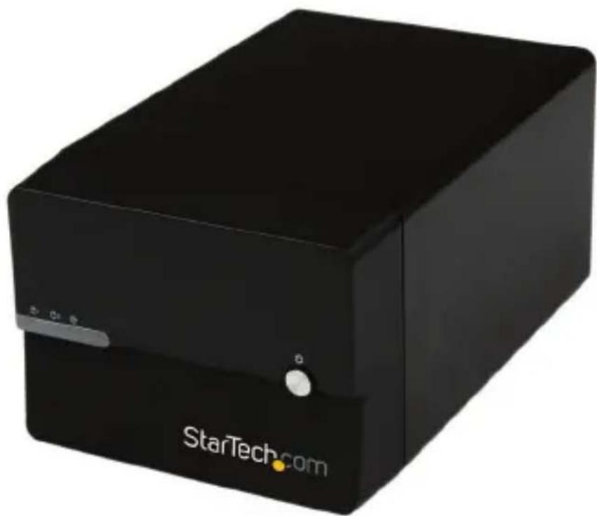 StarTech.com S352BMU3N - Dual 3.5" SATA NAS Enclosure with RAID and USB 3.0 - 1