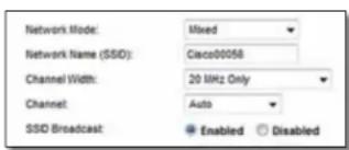 CISCO X2000-RM - Impostazioni wireless - 1