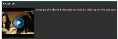 00:00:17 Change this default description text by clicking on the Edit icon