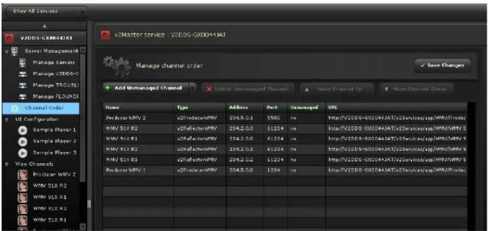 V2DDG-X0044JAT V2Master service : V2DDG-X0044JAT Manage channel order Save Changes Add Unmanaged Channel Delete Unmanaged Channel New Changed Up New Channel Done Name Type Address Port Unmanaged BRL Producer NMV 2 v2ProducerVMV 294.5 0.1 5503 no http://V2DDG-X0044JAT/v2Services/app/WMV/Moduc NMV SIX R2 v2ReflectorVMV 294.2 0.3 61234 no http://V2DDG-X0044JAT/v2Services/app/WMV/MMV E NMV SIX R1 v2ReflectorVMV 294.2 0.6 61234 no http://V2DDG-X0044JAT/v2Services/app/WMV/MMV B NMV SIX R2 v2ReflectorVMV 294.2 0.1 61234 no http://V2DDG-X0044JAT/v2Services/app/WMV/MMV B NMV SIX R1 v2ReflectorVMV 294.2 0.2 61234 no http://V2DDG-X0044JAT/v2Services/app/WMV/MMV B Producer NMV 1 v2ProducerVMV 294.5 0.6 1234 no http://V2DDG-X0044JAT/v2Services/app/WMV/Moduc