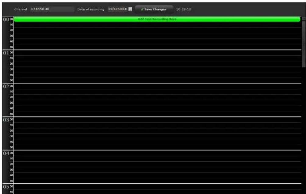 Channel Channel 46 Date of recording 09/17/2010 Save Changes 10:29:10 00 Add how Recouffing Maps 01 02 03 04 05