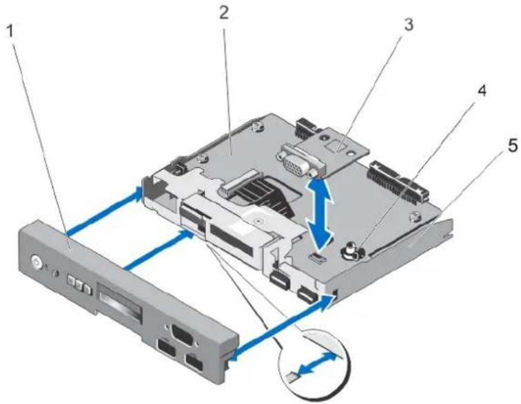 DELL 17154738.2-5 - Retrait du module VGA - Mode rack - 2