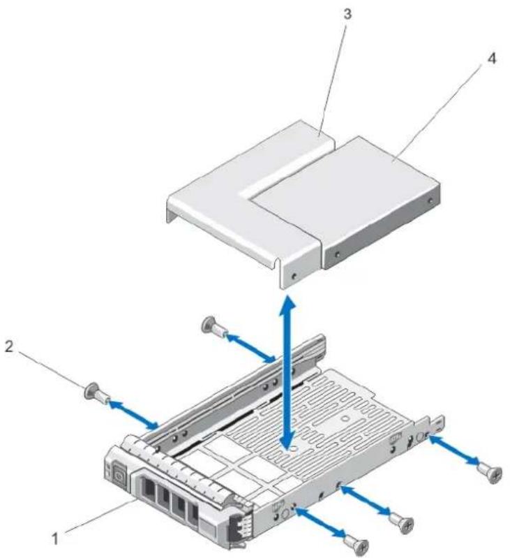 DELL 17154738.2-5 - Retrait d'un disque dur ou d'un adaptateur de disque dur d'un support de disque dur - 2