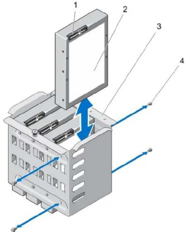 DELL 17154738.2-5 - Retrait d'un disque dur connecté par câble - 3
