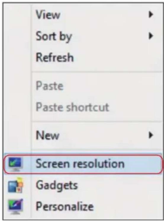 DELL E Series E1715S - Méthode 2 : En utilisant le menu "Résolution d'écran" - 2