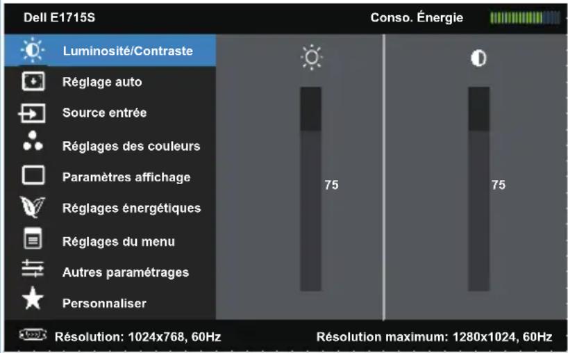 DELL E Series E1715S - Menu principal - 4