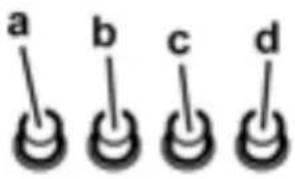a b c d